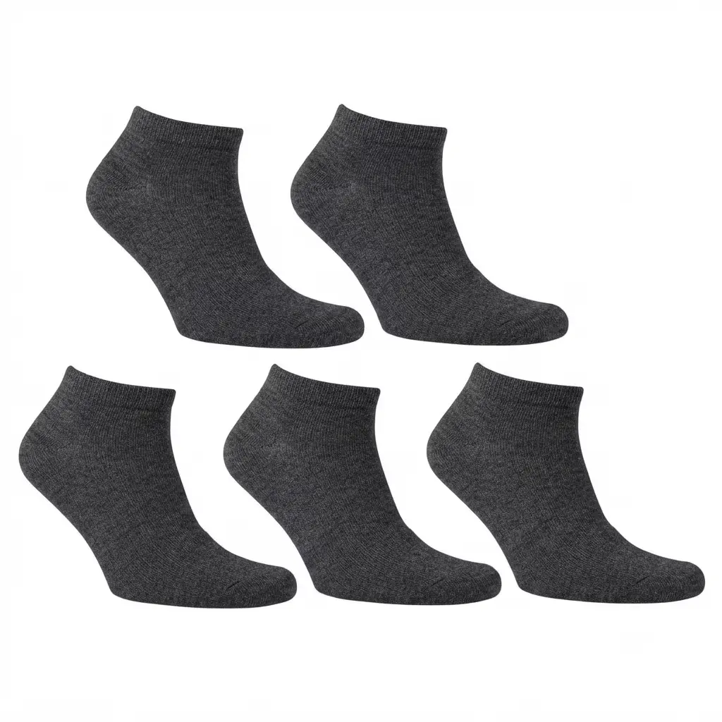 5PACK ponožky Bellinda nízké šedé (SS485508)