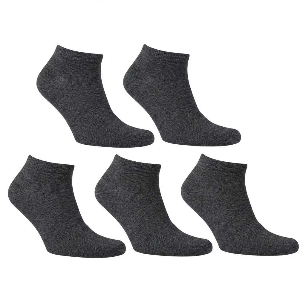 5PACK ponožky Bellinda nízké šedé (SS485508)