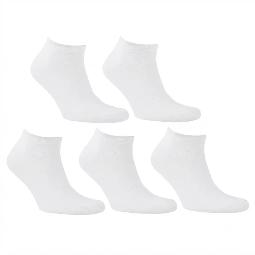 5PACK ponožky Bellinda nízké bílé (SS487821)
