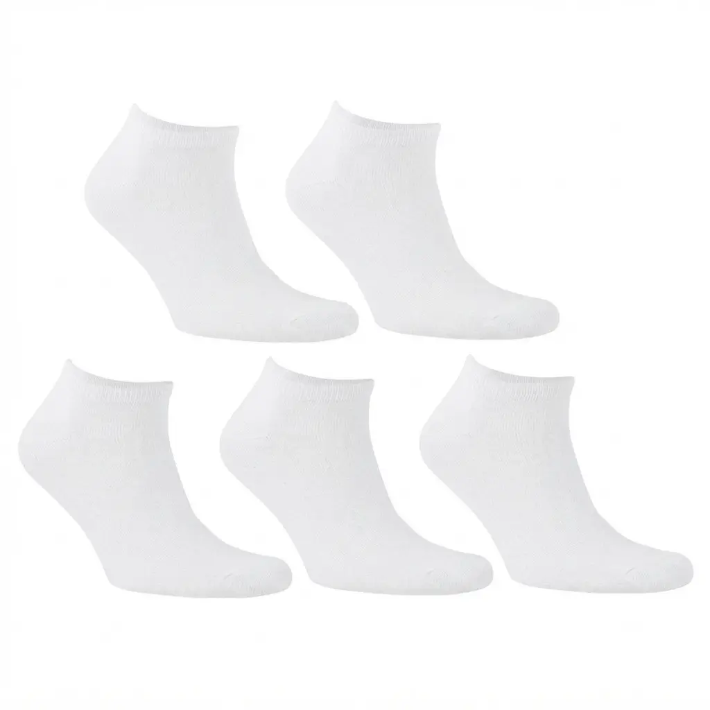 5PACK ponožky Bellinda nízké bílé (SS487821)
