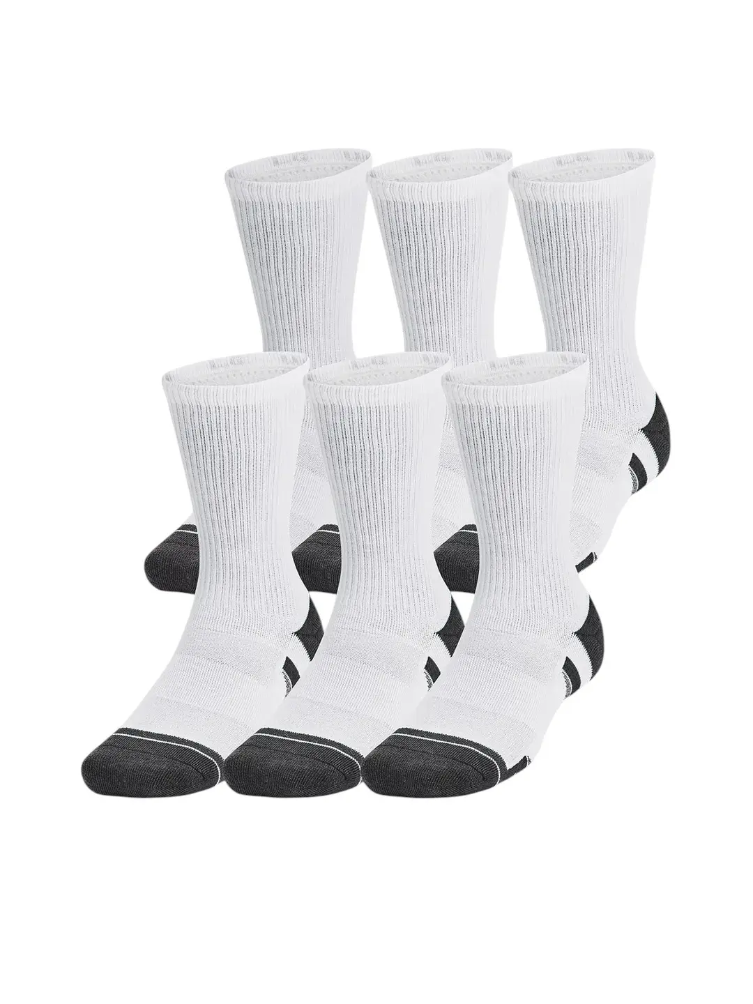 6PACK ponožky Under Armour bílé (1386242 101)