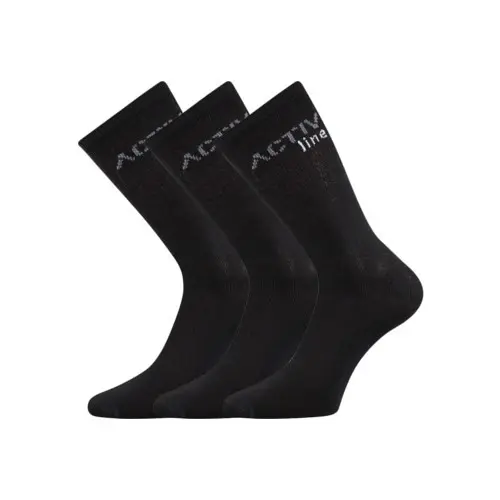 3PACK ponožky BOMA černé (Spotlite)