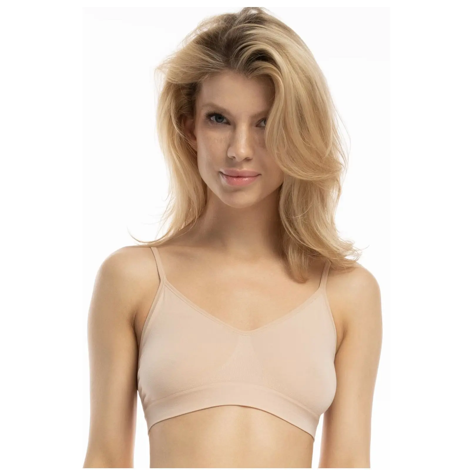 Dámská podprsenka Julimex béžová (Bamboo bralette) S