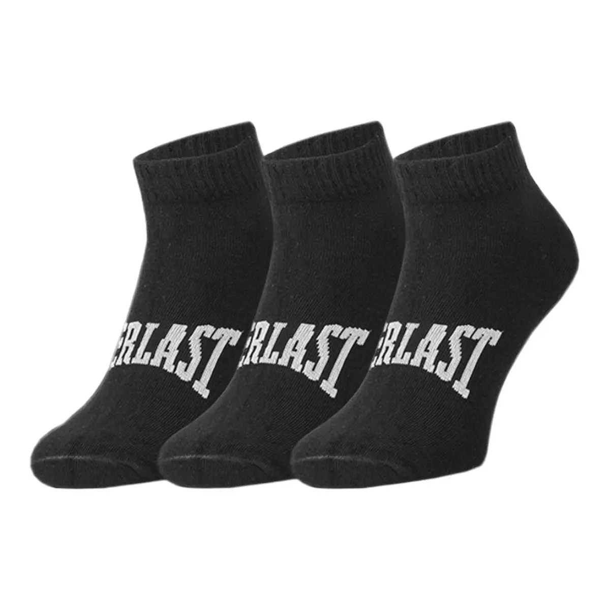 3PACK ponožky Everlast kotníkové černé (SKQ001-01)