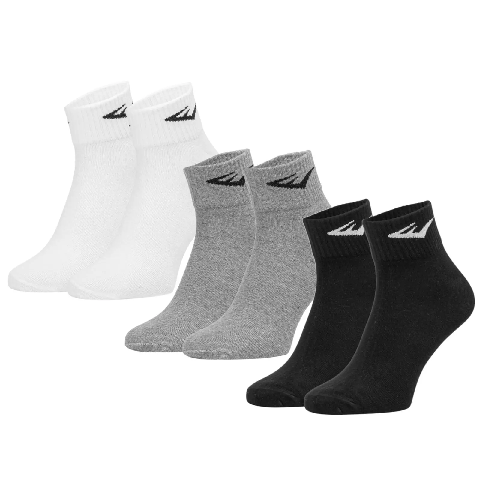 3PACK ponožky Everlast kotníkové vícebarevné (SKQ003-04)