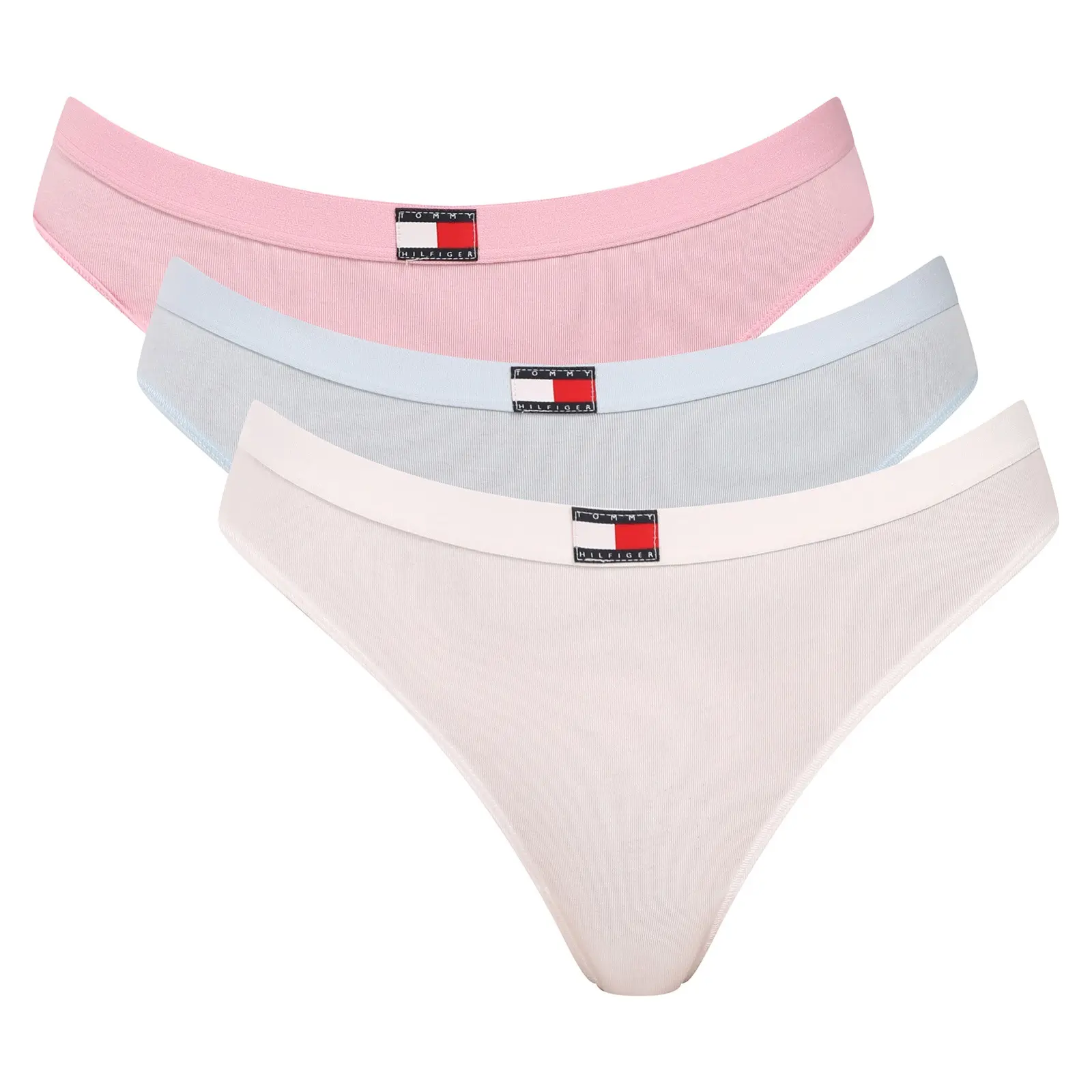 3PACK dámská tanga Tommy Hilfiger vícebarevná (UW0UW06139 0VJ)
