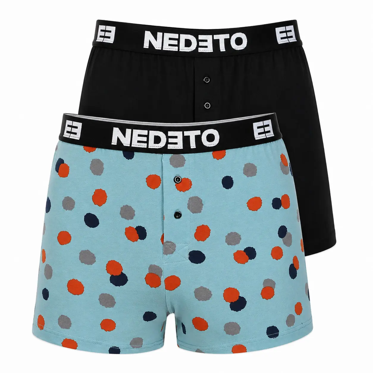 2PACK pánské trenky Nedeto vícebarevné (2NGV15)