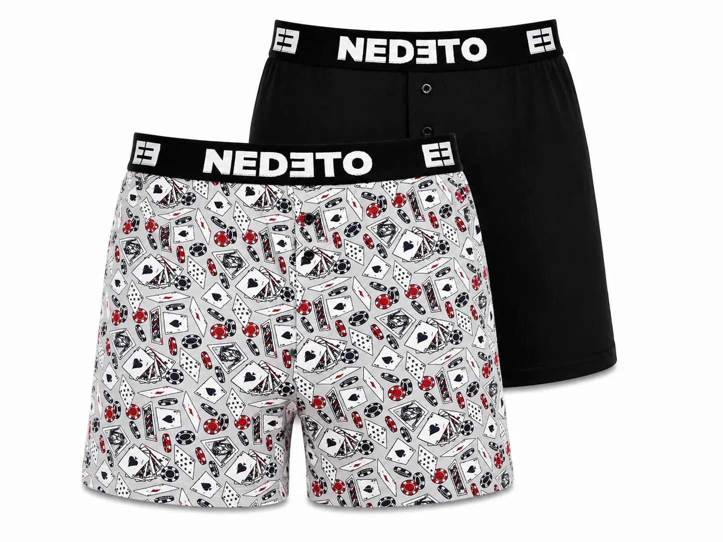 2PACK pánské trenky Nedeto vícebarevné (2NGV09)