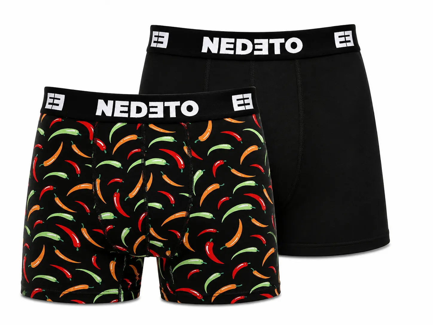 2PACK pánské boxerky Nedeto vícebarevné (2NBV27)