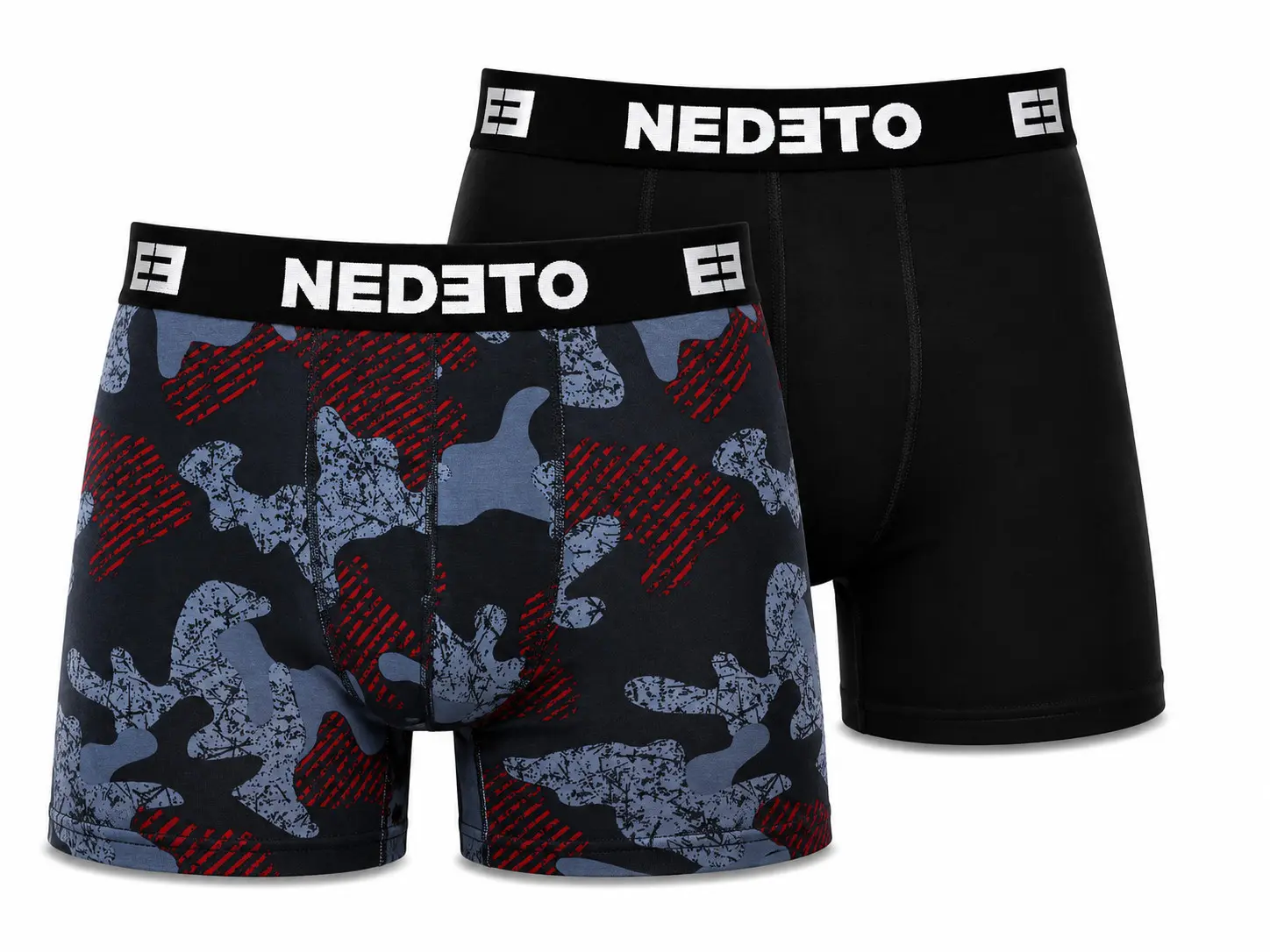 2PACK pánské boxerky Nedeto vícebarevné (2NBV23)