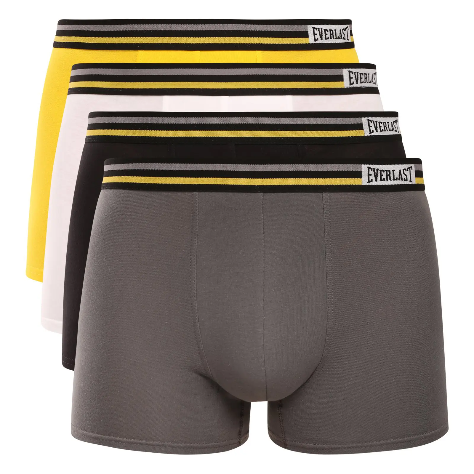 4PACK pánské boxerky Everlast vícebarevné (BM074-GYWB)