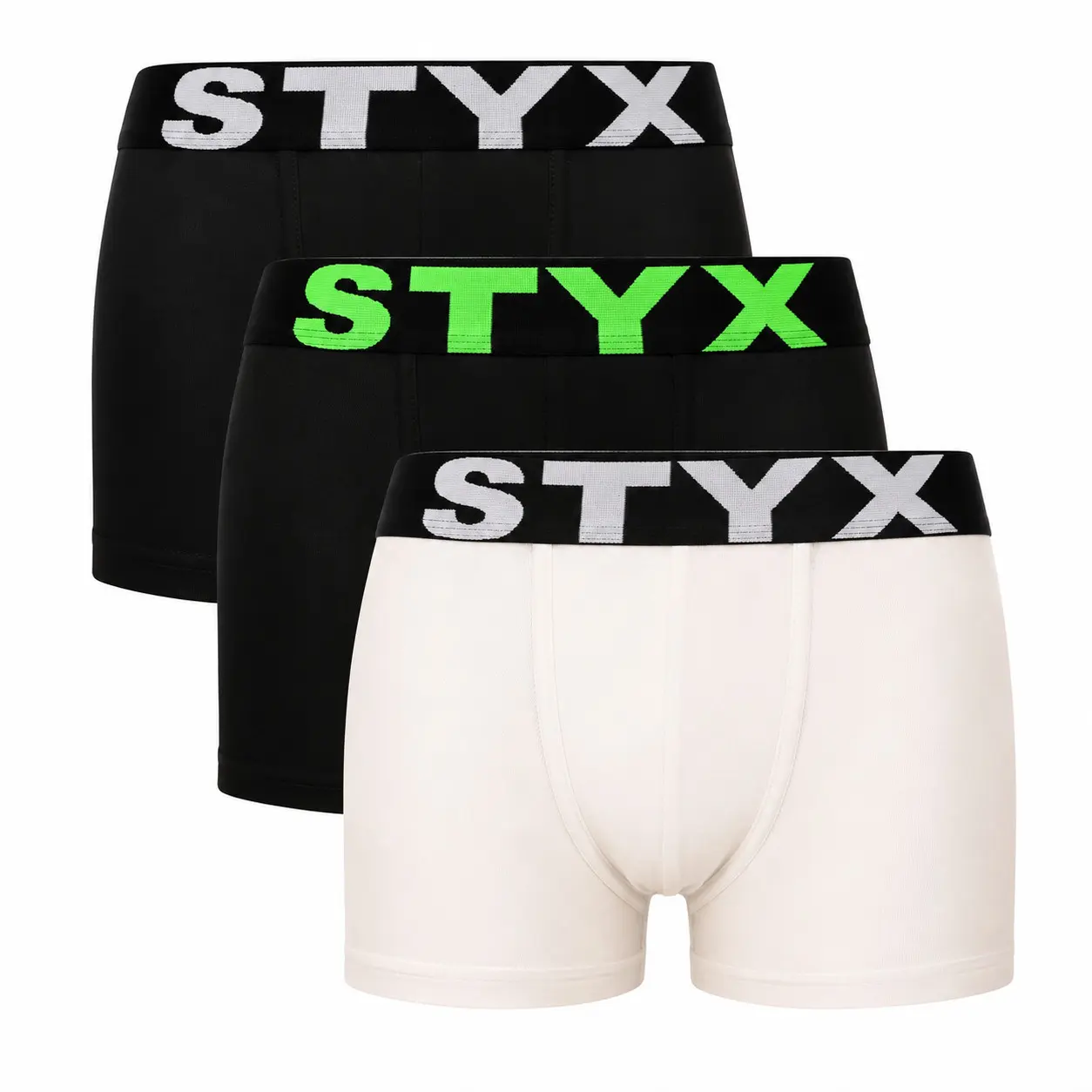 3PACK dětské boxerky Styx sportovní guma vícebarevné (3GJ09019)