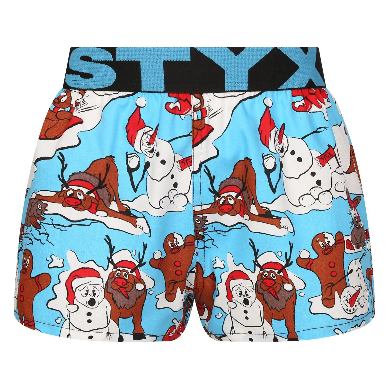 Dětské trenky Styx art sportovní guma Vánoce zábava (BJ1958)