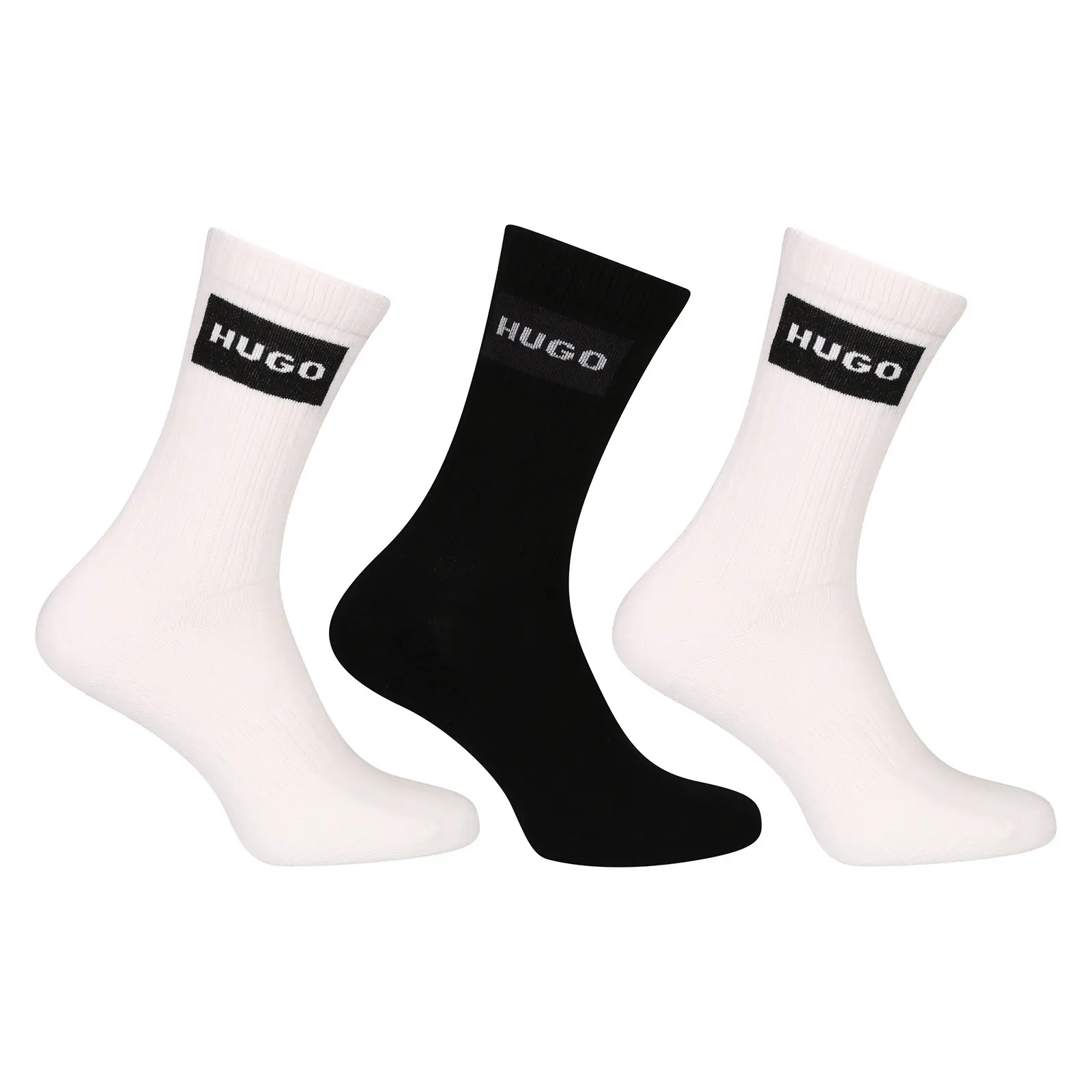 3PACK ponožky HUGO vysoké vícebarevné (50531515 002)