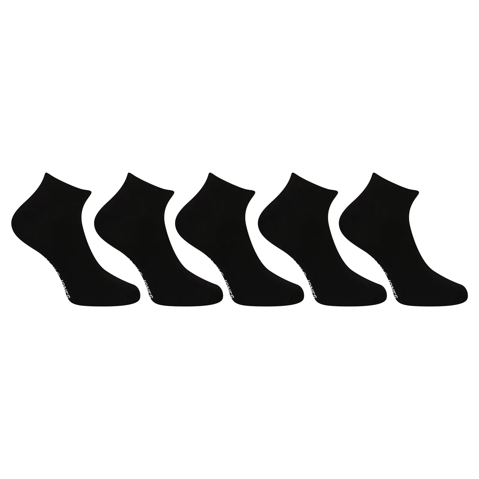 5PACK ponožky Jack and Jones nízké černé (12120278-black) uni