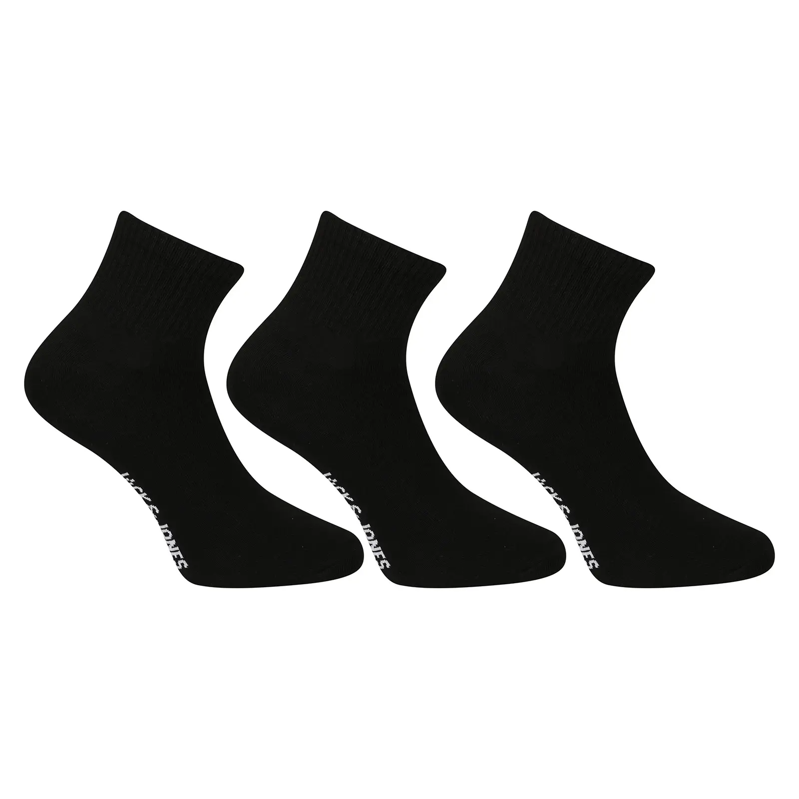 3PACK ponožky Jack and Jones nízké černé (12257150-black) uni