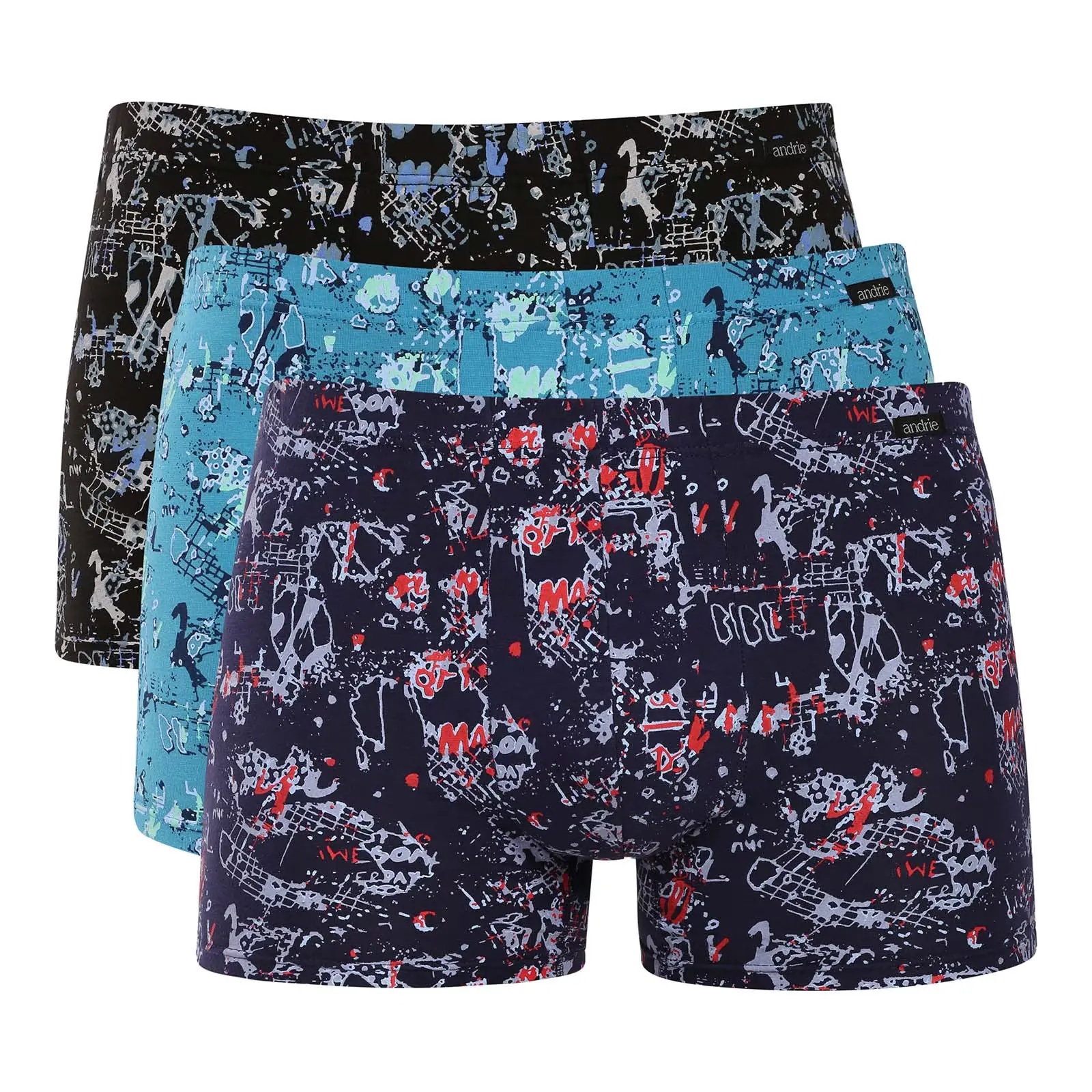 3PACK pánské boxerky Andrie vícebarevné (PS 5992)