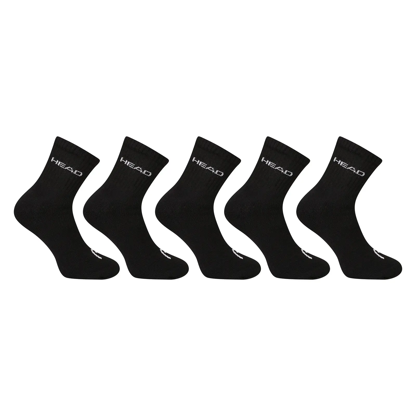 5PACK ponožky HEAD vysoké černé (701232771 001)