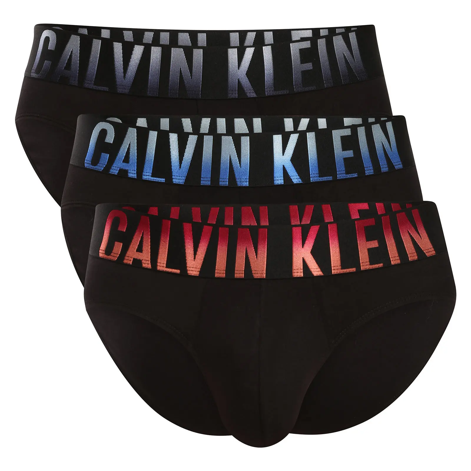 3PACK pánské slipy Calvin Klein černé (NB4625-6D4)