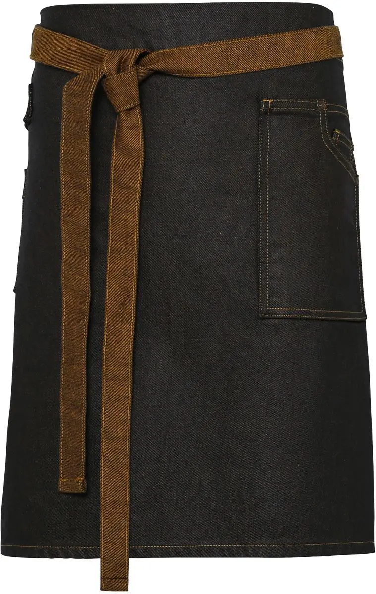 Denim zástěra do pasu krátká "Division" -
