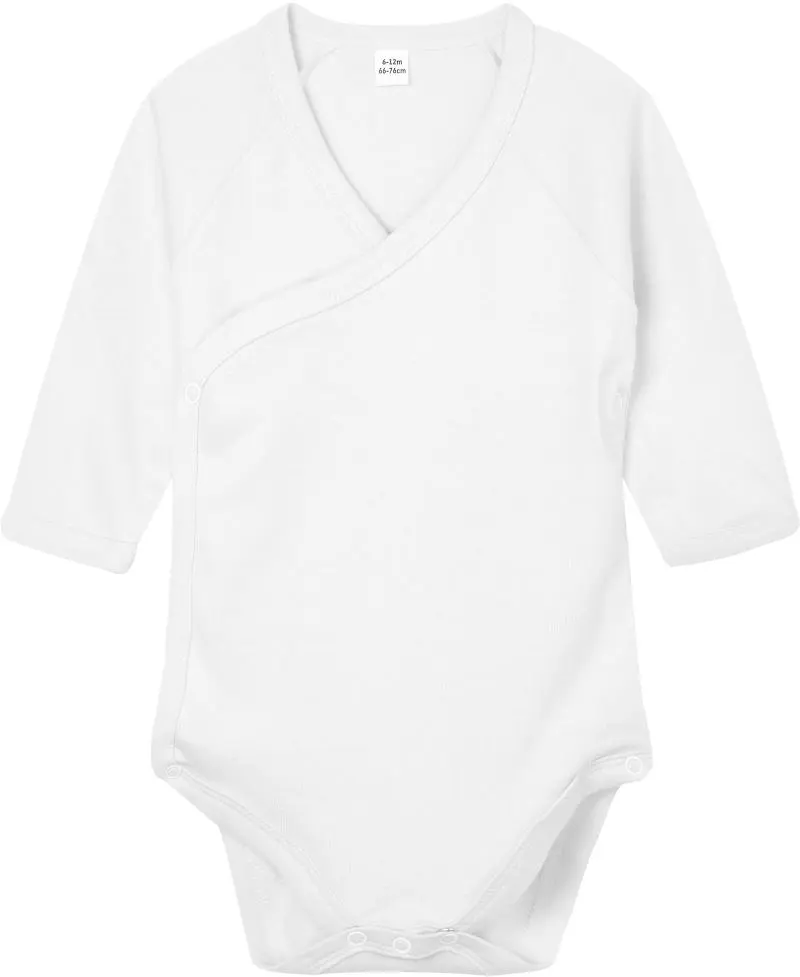 Dětské zavinovací body s dlouhým rukávem -