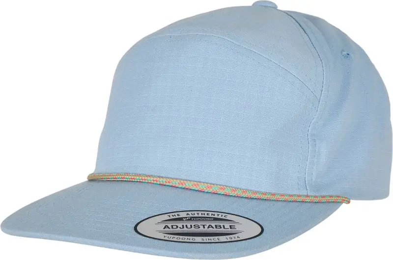4 panelová kšiltovka "Jockey" - light blue