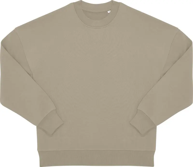 Těžká oversize unisex mikina - mastic