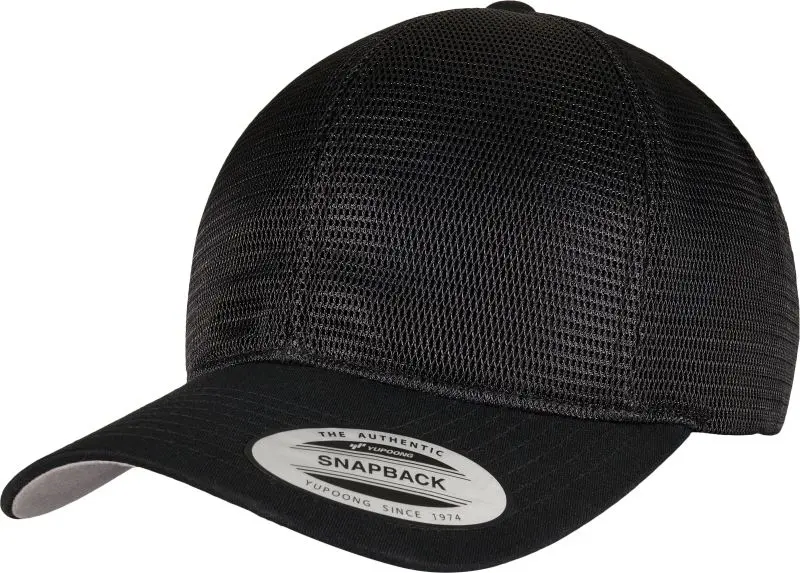 6 panelová kšiltovka "Omnimesh" - black