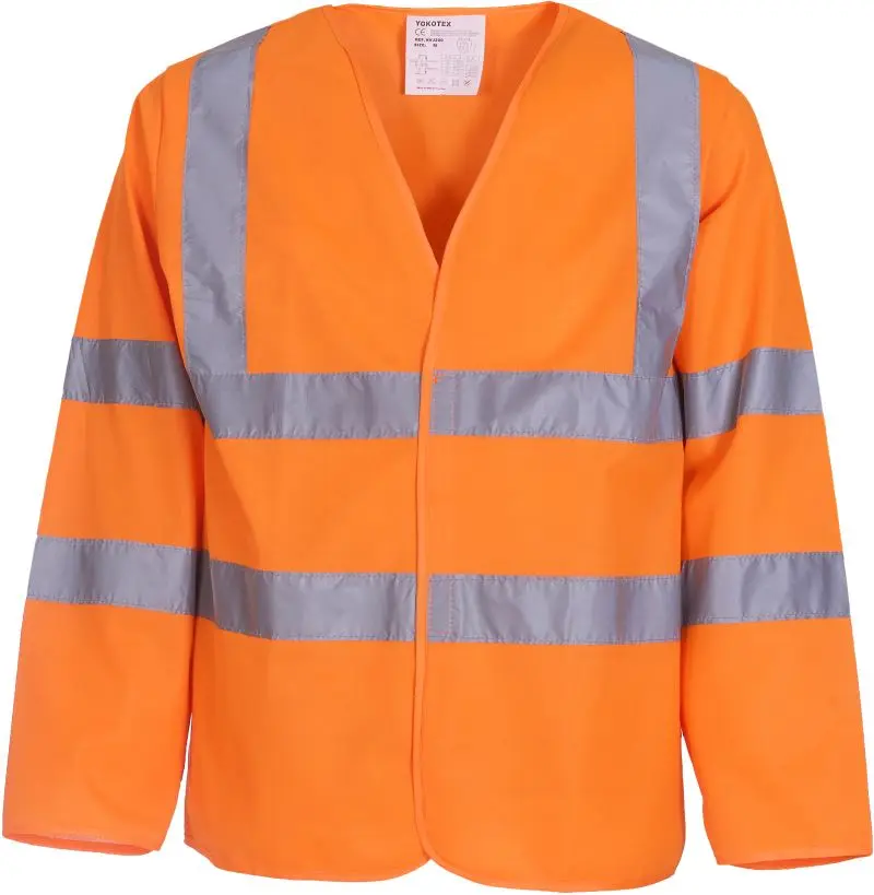 Bezpečnostní vesta s dlouhým rukávem - hi vis orange