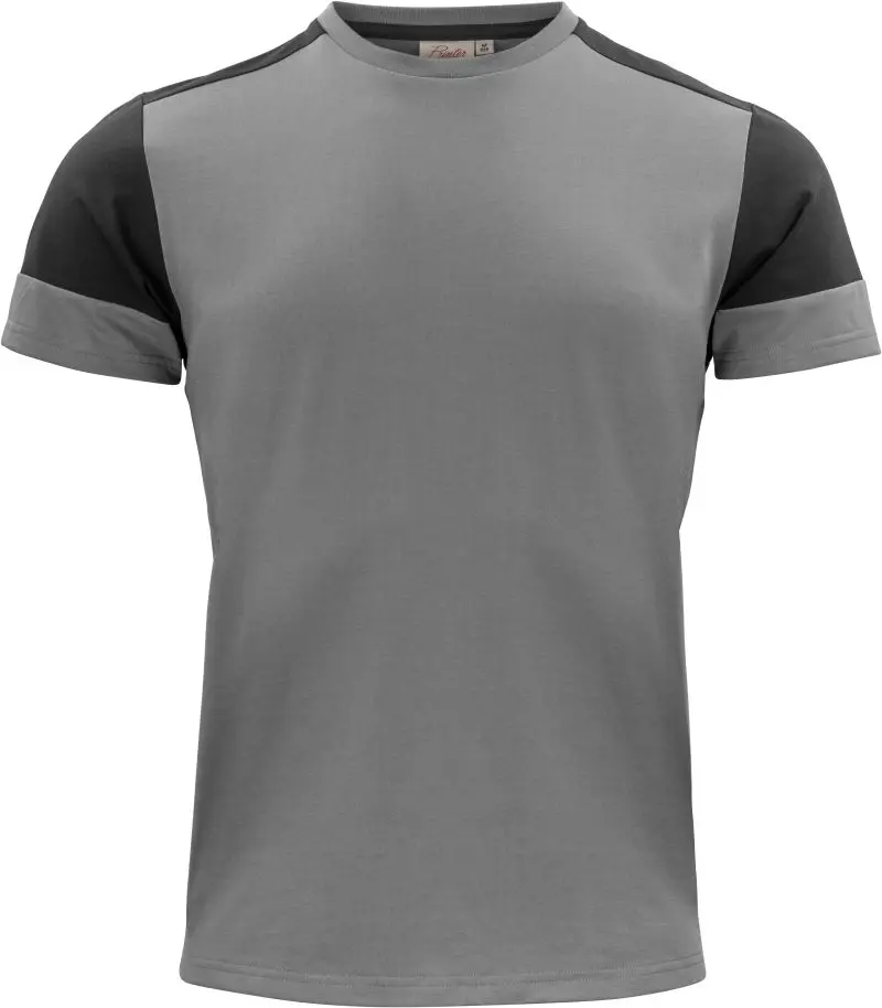Pánské tričko z těžké bavlny - anthracite/black