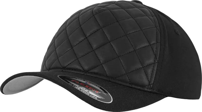 5 panelová kšiltovka "Diamond Quilted" - black