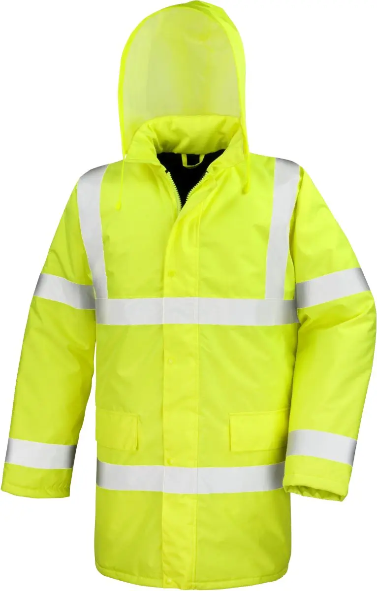 EN ISO 20471:2013 bezpečnostní parka - fluorescent yellow