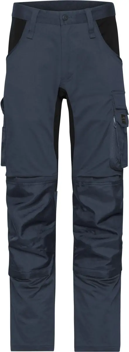 Pracovní strečové kalhoty "Slim Line" - carbon/black