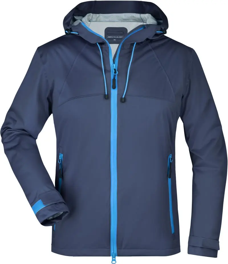 Dámská 3-vrstvá softshellová bunda - navy/cobalt