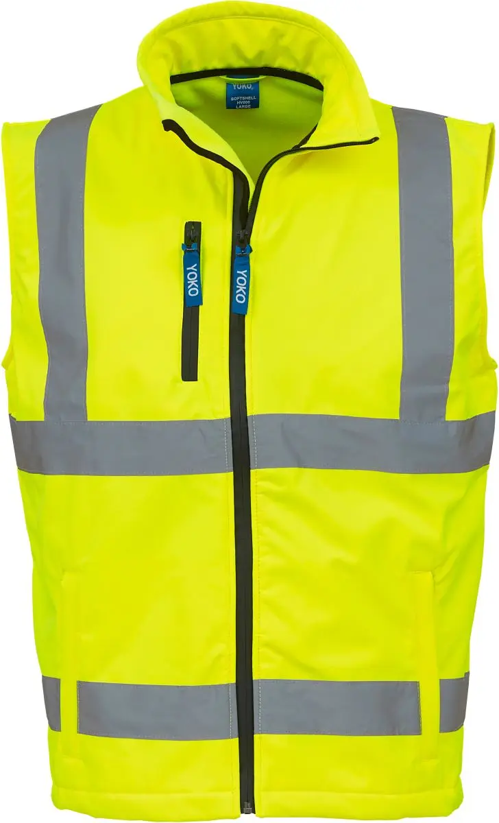 Hi-Vis softshellová vesta - hi vis