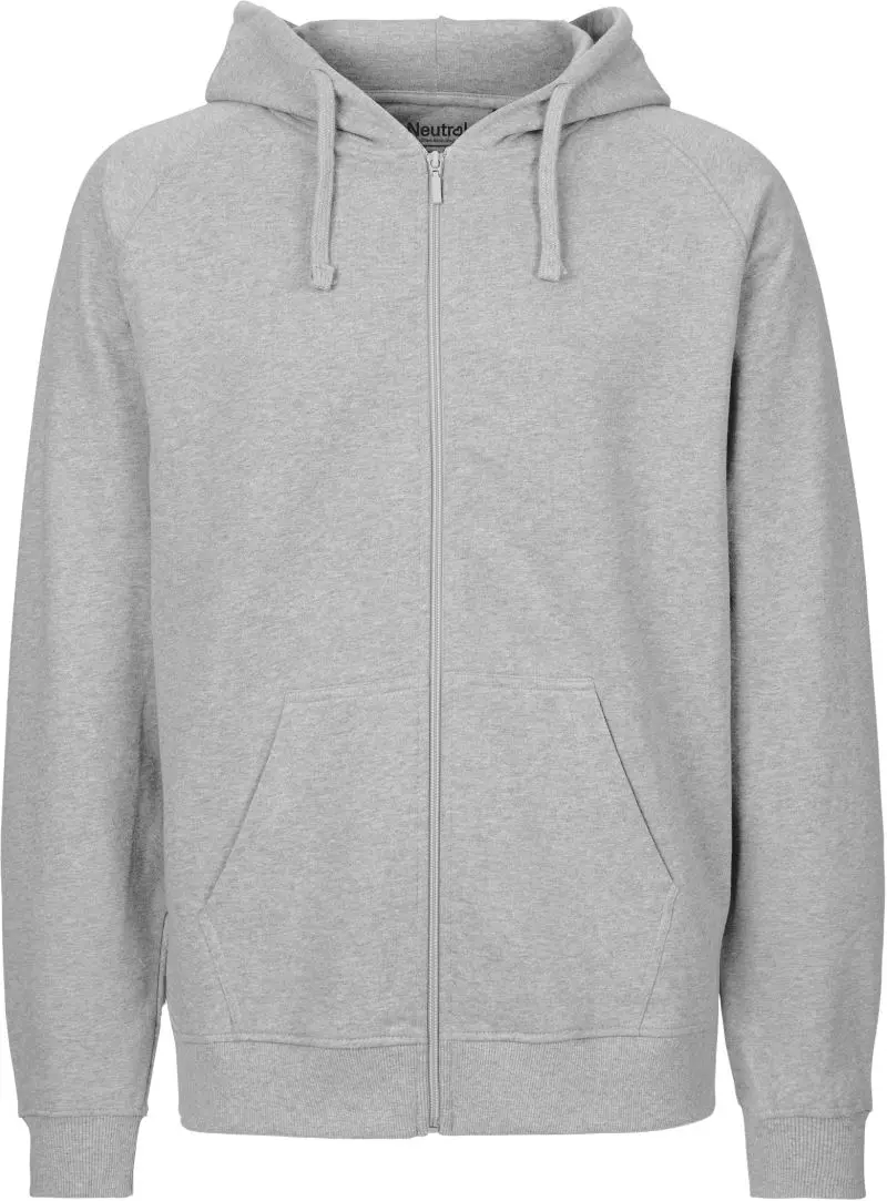 Pánská mikina s kapucí z bio bavlny - sport grey