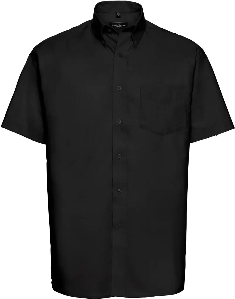 Košile Oxford s krátkým rukávem - black