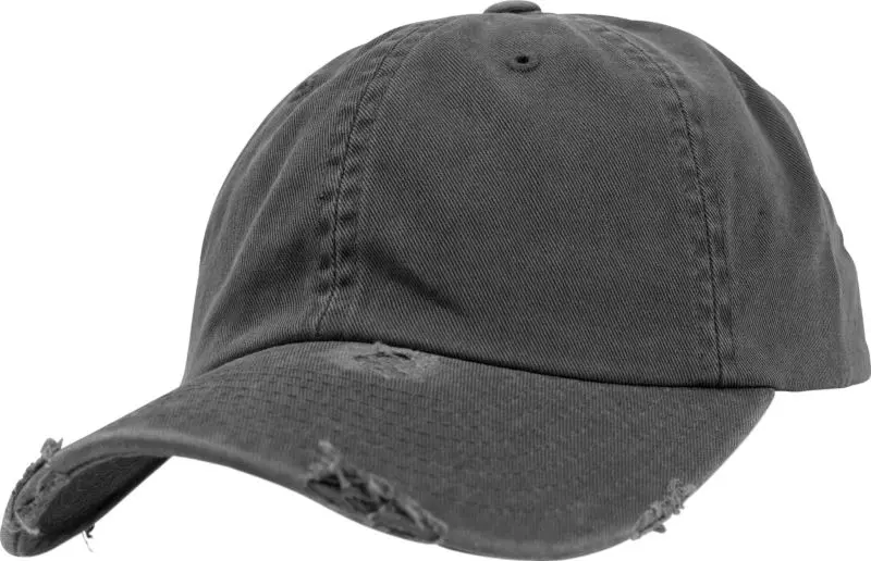 6 panelová kšiltovka "Destroyed" - dark grey