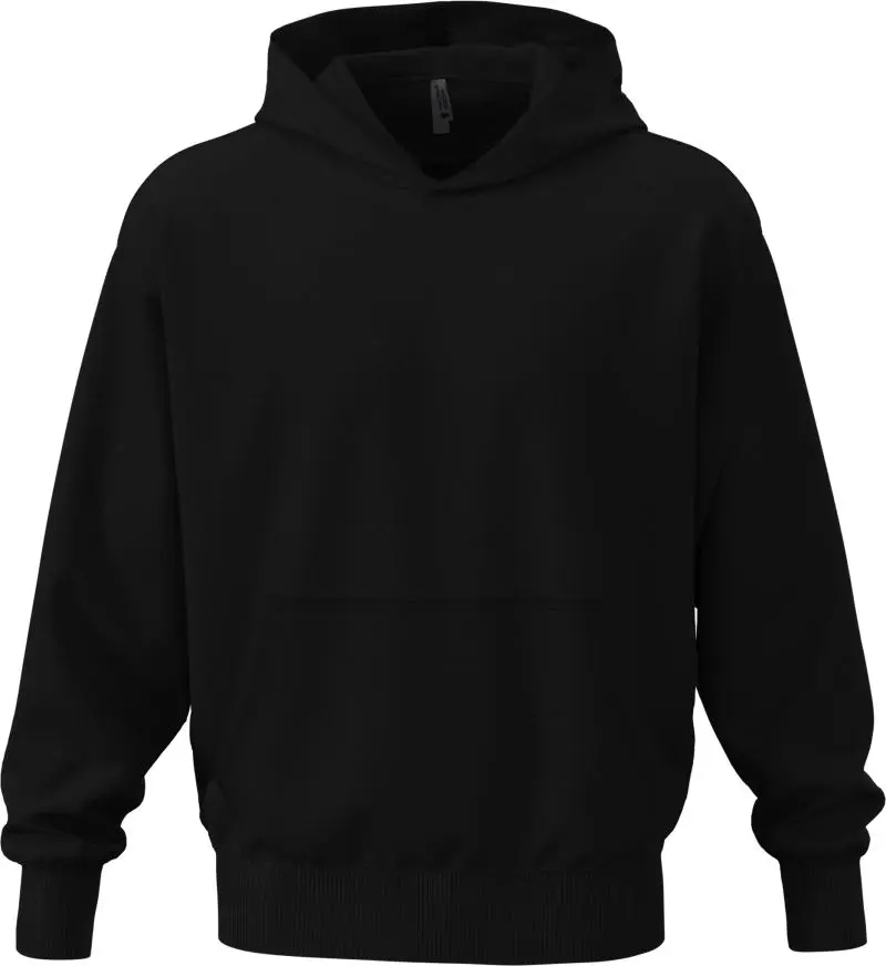 Těžká oversize unisex mikina s kapucí -