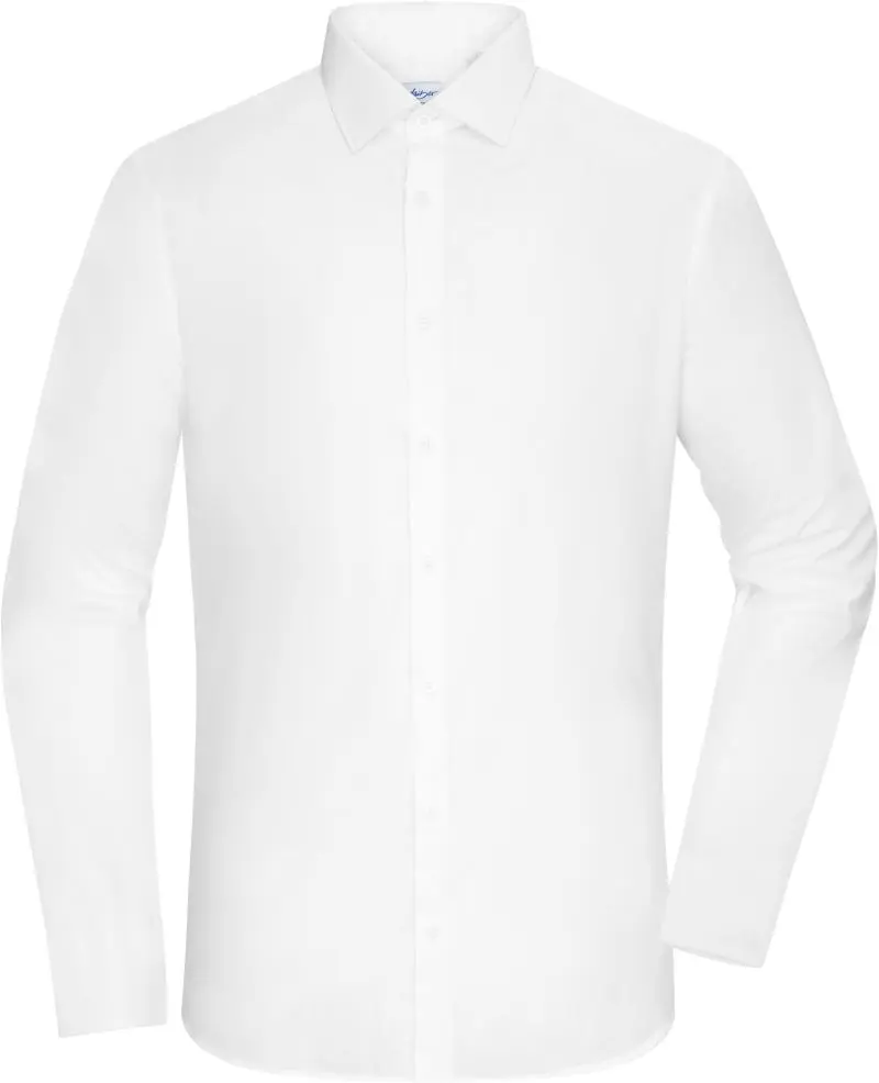 Popelínová košile slim fit s dlouhým rukávem -