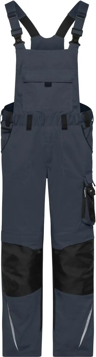 Pracovní kalhoty s laclem - Strong - carbon/black