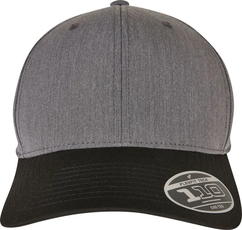 6 panelová Trucker kšiltovka "Melange" - black/grey melange
