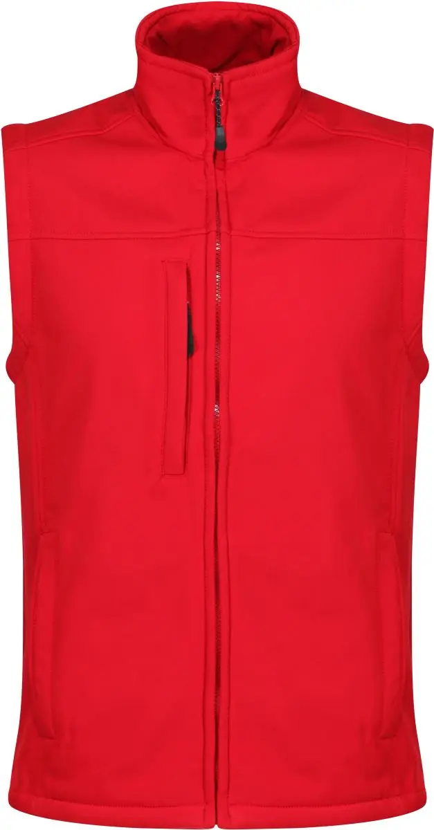 2-vrstvá softshellová vesta „Flux“ - classic red