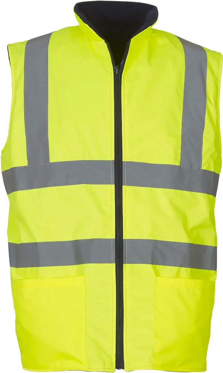 Hi-Vis Oboustranná Fleecová Vesta - hi vis
