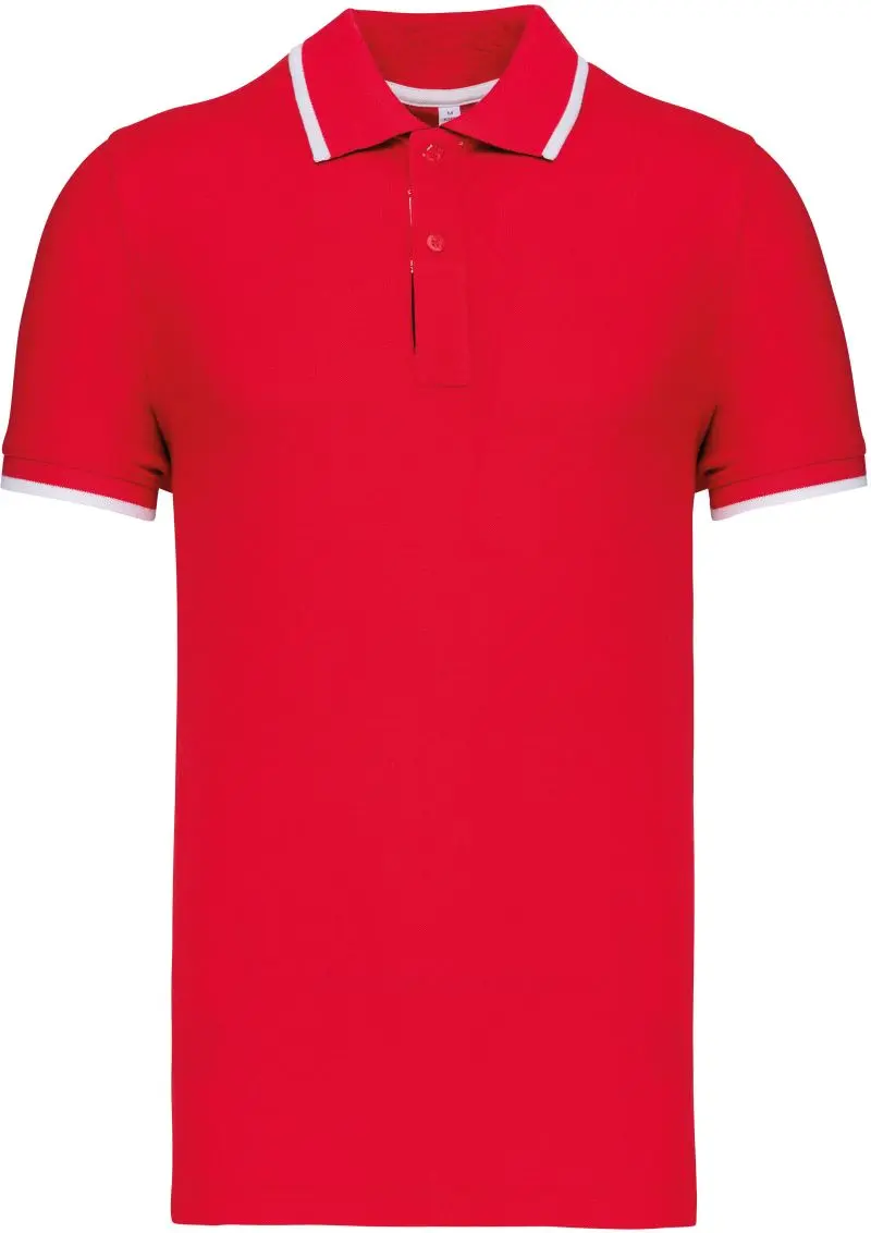 Pánské kontrastní piqué polo -