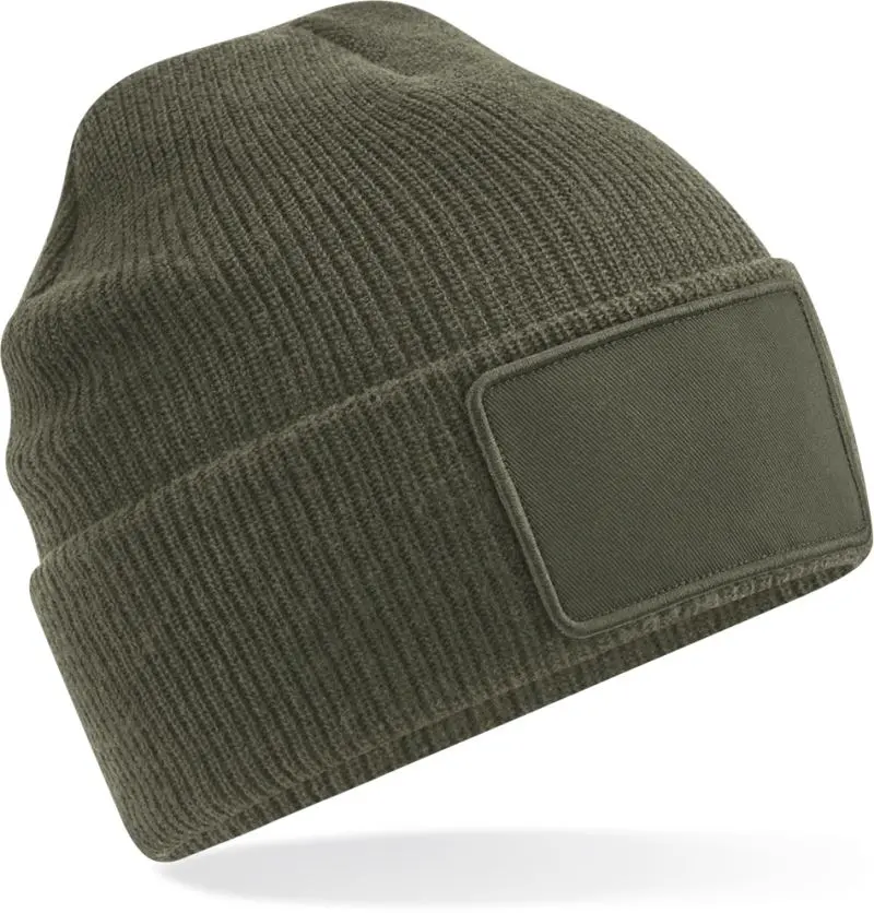Pletená čepice Thinsulate™ Patch - military green