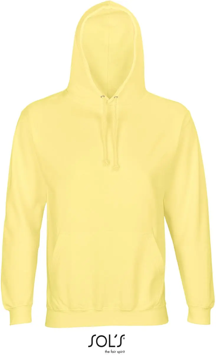 Unisex mikina s kapucí - light yellow