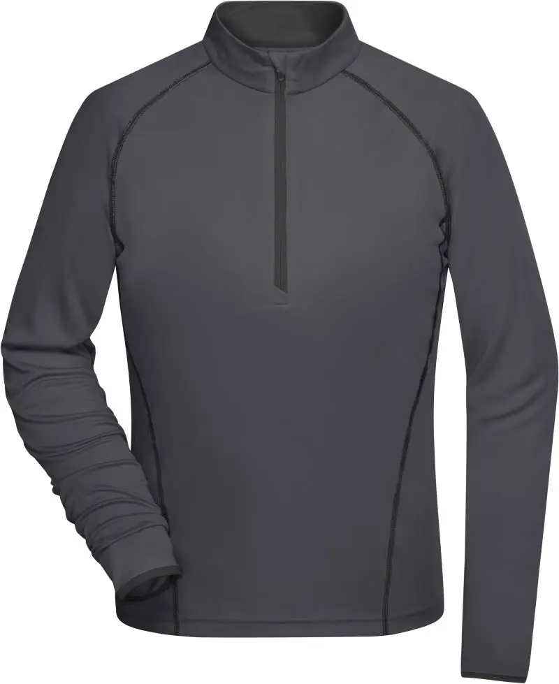 Dámské funkční tričko s dlouhým rukávem - titan/black