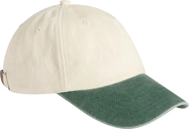 6 panel nízký profil v kontrastní barvě - natural/vintage