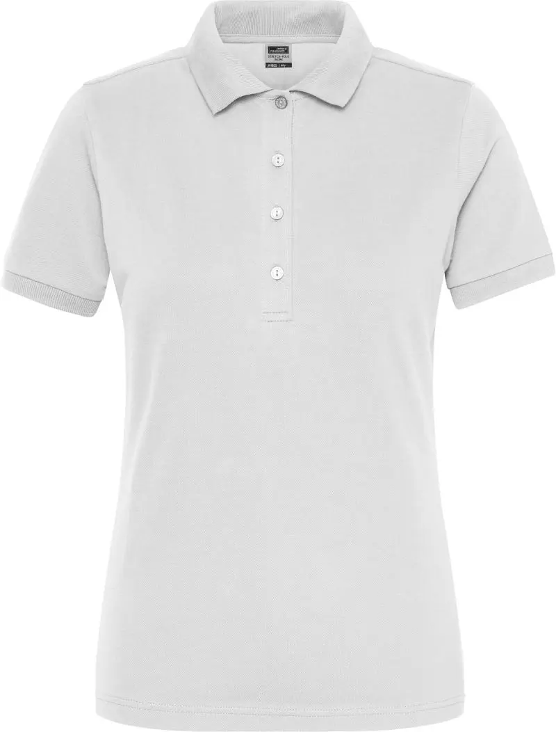 Dámské pracovní elast. polo z bio bavlny - Solid -